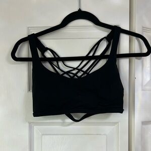 Lululemon Free To Be - Wild Black Sports Bra size 6